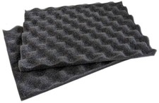 2x Noppenschaum 20x15cm grau/anthrazit 13mm Lage PU Polster Matte Protection Mat