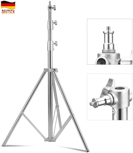Edelstahl lichtstativ - 2.8m,