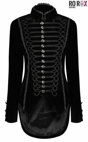 Damen samt gothic frack - frack,