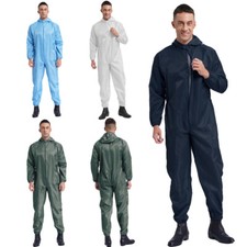 Regenanzug für Damen Herren Outdoor staubdichter Overall Jumpsuit Arbeitsoverall