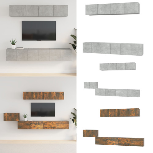Schrank set lowboard tv - tv-schrank-set,
