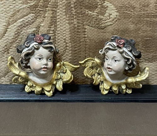 Wand figur holz engel putto