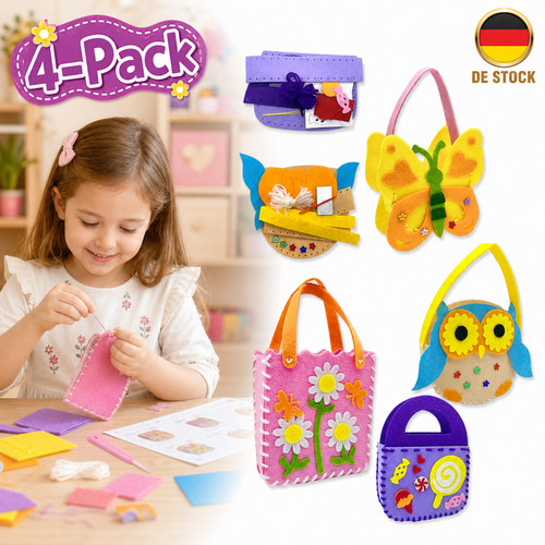 Filz bastelset 4er - filz, diy