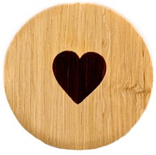 Holzmagnet "Herz"