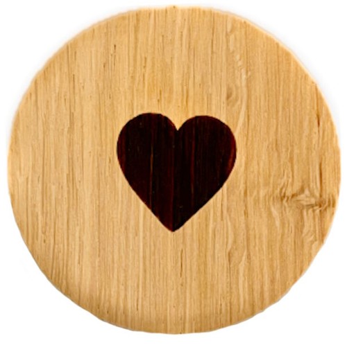 Holzmagnet herz - holzmagnet, "herz"