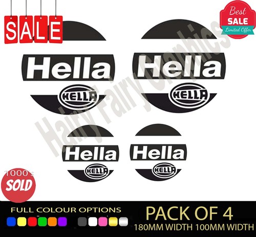 Hella race livery vinyl - 4x,