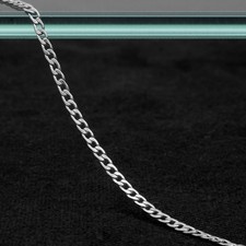 Panzerkette Edelstahl Schmuck Meterware silber 3 mm Breite Halskette