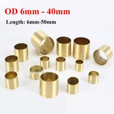 Messingrohr Messing Buchsen Lagerbuchse Rundrohr außen 6mm bis 40mm Länge 6-50mm