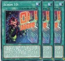 yugioh 3x Schon 10! INFO-DE067 COMMON 1AUFLAGE DEUTSCH