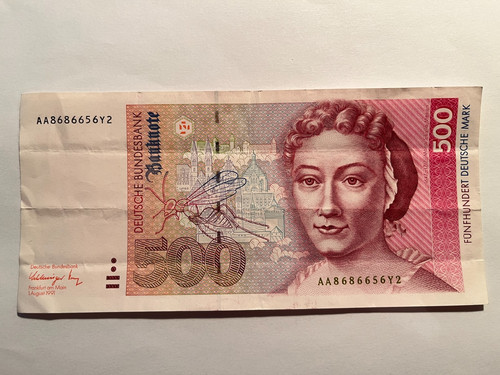 Geldschein 500 deutsche mark - geldschein,