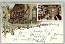 13916421 - 8500 Nuernberg Gasthaus Bratwurstgloecklein Speiseraum Glocke