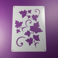 A4 Schablone Efeu Ranke Weinlaub Ornament Rebe - BD428