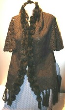 Damen-Poncho-Cape One Size