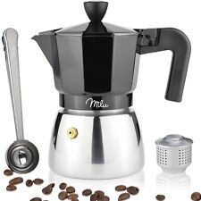 Milu Espressokocher Induktion 3 6 9 Tassen Aluminium Edelstahl Mokkakanne A-WARE