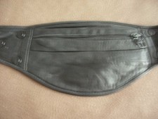 Kleine Leder-Bauchtasche Gürteltasche Schwarz, Nappaleder, gebraucht
