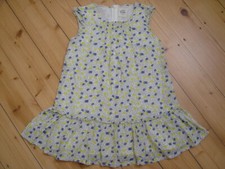 NEU! Mini Boden Kleid 3- 4y 98 104 Äpfel Apfel blau gelb