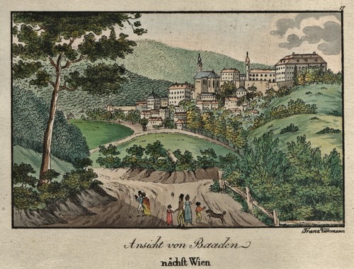Baden wien gesamtansicht - baden, b.