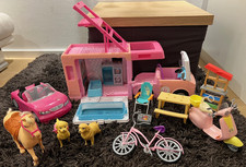 Barbie Konvolut Meerjungfrau,Barbies,Kens,Camper,Auto,Vespa,Fahrrad etc 7.2kg