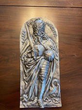 Zinn Wandbild /Relief Carol