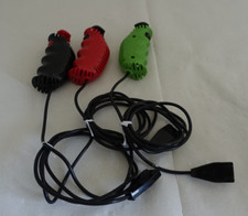 3 x Carrera, Digital 143, 42002 Handregler, Drücker, schwarz, rot, grün