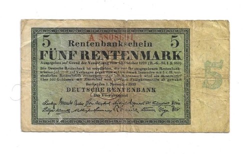 Rentenmark 1923 156b - 5, (4)