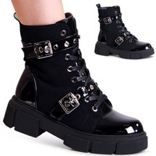 Damen Plateau Stiefeletten