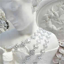 2m Strassband Silber Dekoband