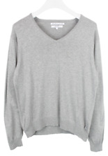 Gant Pullover Herren M Seidenmischung Ellenbogen Flicken Mischung Muster Stretch