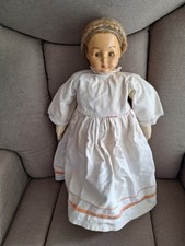 Vintage Alte PUPPE mit Stoffkörper bemalt ca.54  cm DACHBODENFUND