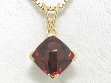 Granat Anhänger 585 Gelbgold