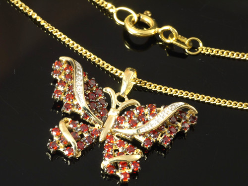 585 gold schmetterlings kette - 585,