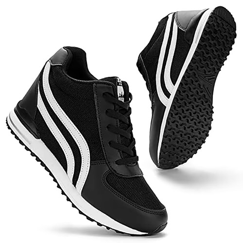 Hidden heel wedge trainers - wedge,