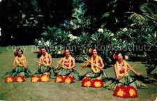 Honolulu Native Hula Girls in a Garden of White Plumeria