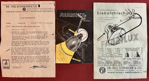 1936 werbung fabrilux ing - 1936, dr.