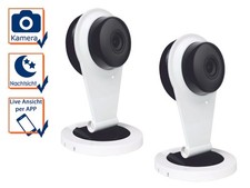 2x Überwachungskamera mit Aufzeichnung ELRO Smart Home Alarmanlage AS8000  App