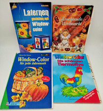 ? Konvolut: 4 Stück BASTELHEFTE  Windowcolor: Motiv-Bastelhefte/Weihnachten