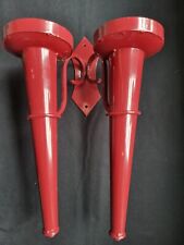 Kerzenhalter - Metall - weinrot - Kerzenleuchter - Leuchter zur Wandmontage Deko