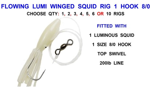 Fliessende lumi squid - fliessende,