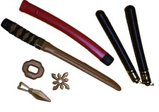 5 teiliges Ninja Set ROT