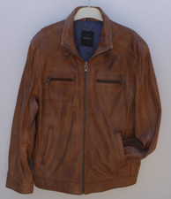 Westbury Vintage Oldschool Lederjacke Cognac Jacke  Retro - Gr. 58