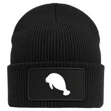 Beanie Seekuh Silhouette Geschenkidee Seekuh Geschenk Präsent Mitbringsel Souven