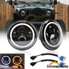 Pair 7" Inch Round LED