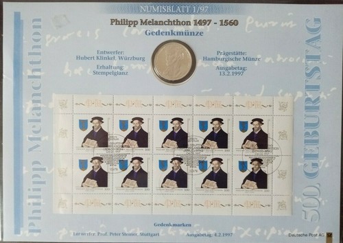 Numisblatt philipp melanchthon - numisblatt,