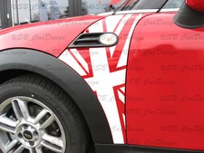 Flaggen Kotflügel-Aufkleber Fender Decal f. BMW MINI COOPER R56 Works Union Jack
