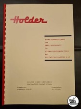 Holder B12 Montageanleitung und Ersatzteilliste für Hydraulikeinrichtung
