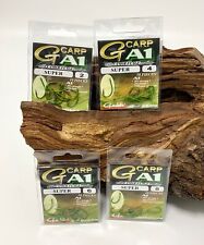 Gamakatsu A1 G-Carp Super Hooks Camouflage Greeen Gr. 2 4 6 8 Karpfenhaken NEW