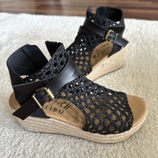 NEU Blowfish Sandaletten Keilabsatz 39 / 40 Lorrah schwarz 