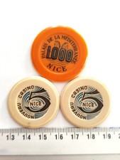 Paket 3 Wertmarken Kasino Nice