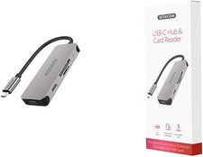 SITECOM CN-406 USB-C Hub + Card Reader Kartenleser + 2x USB-C Verteiler
