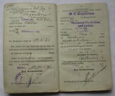 Seefahrtsbuch Telegraphenjunge